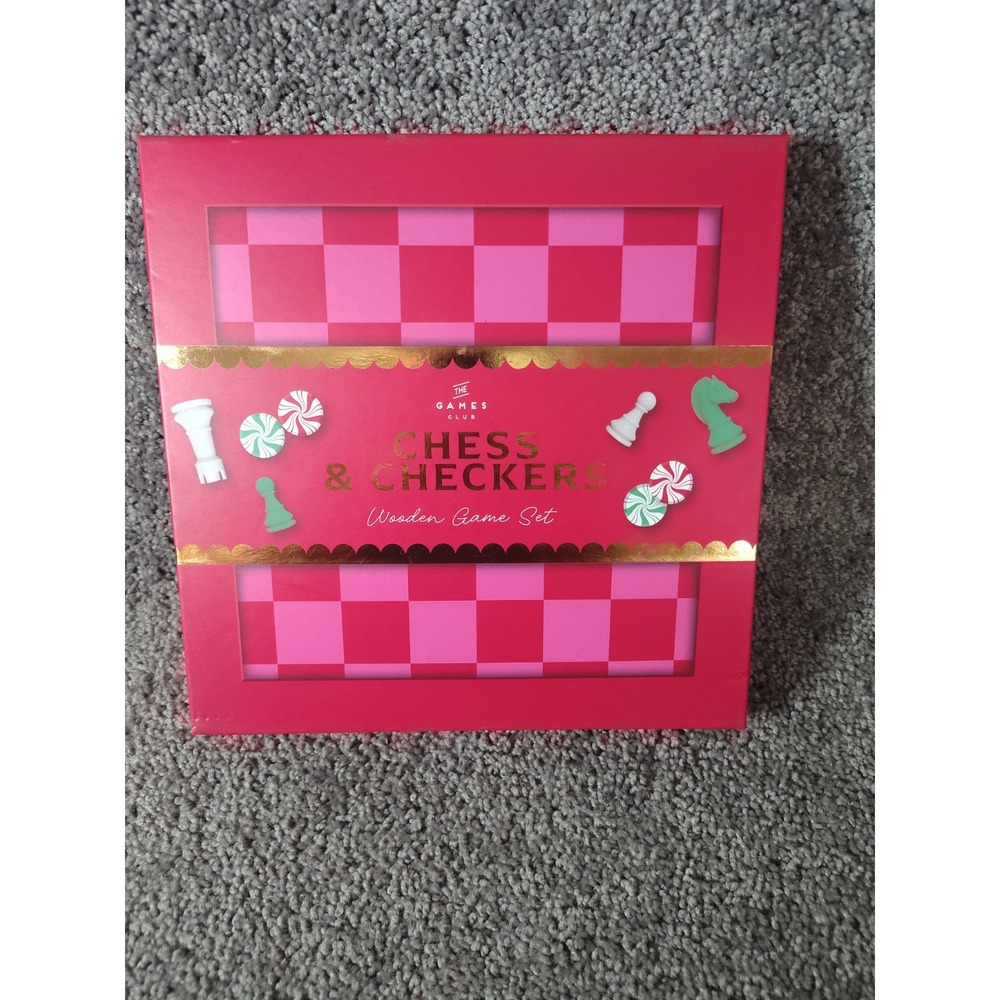 Chess & Checkers Wooden Game Set by Professor Puzzle NIB 2025 Limited Edition 20